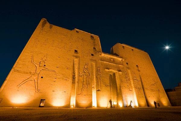 Edfu Temple by Night Edfu Temple by Night